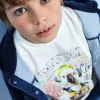 Maglietta base in maglia per bambino di colore bianco