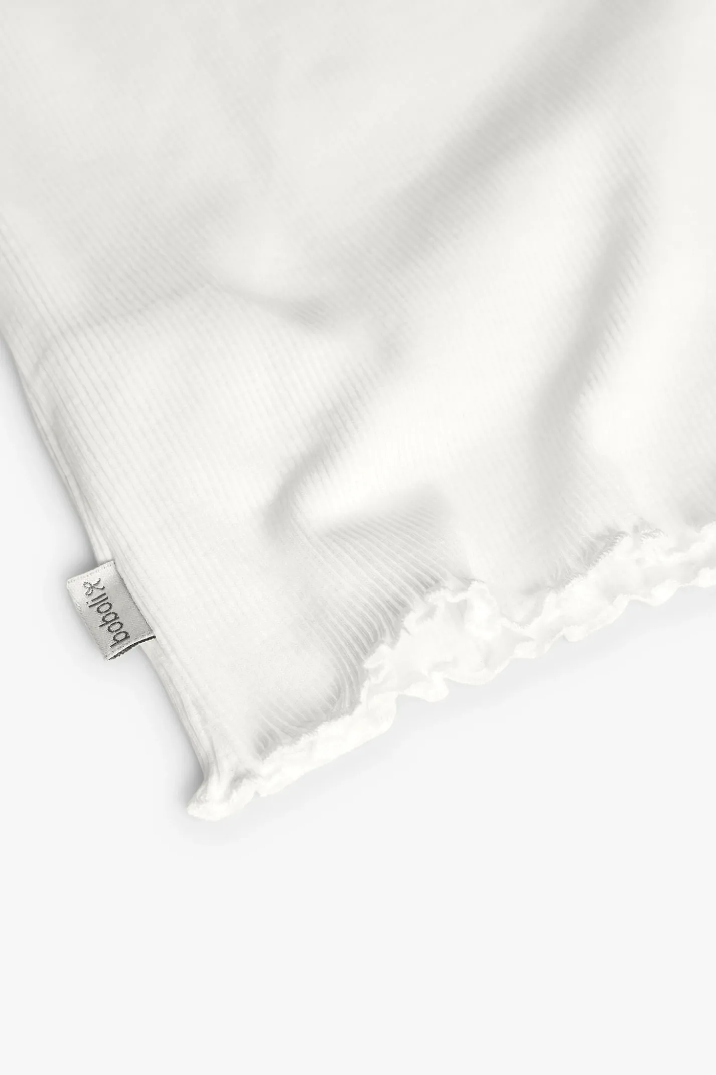 Maglietta basic in jersey per neonata di colore bianco.