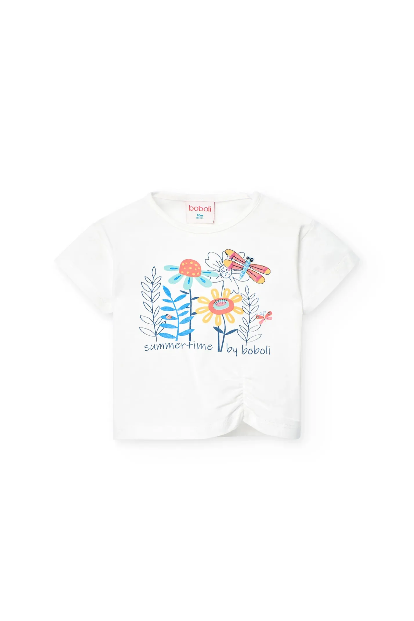 Maglietta di maglia per neonata in bianco