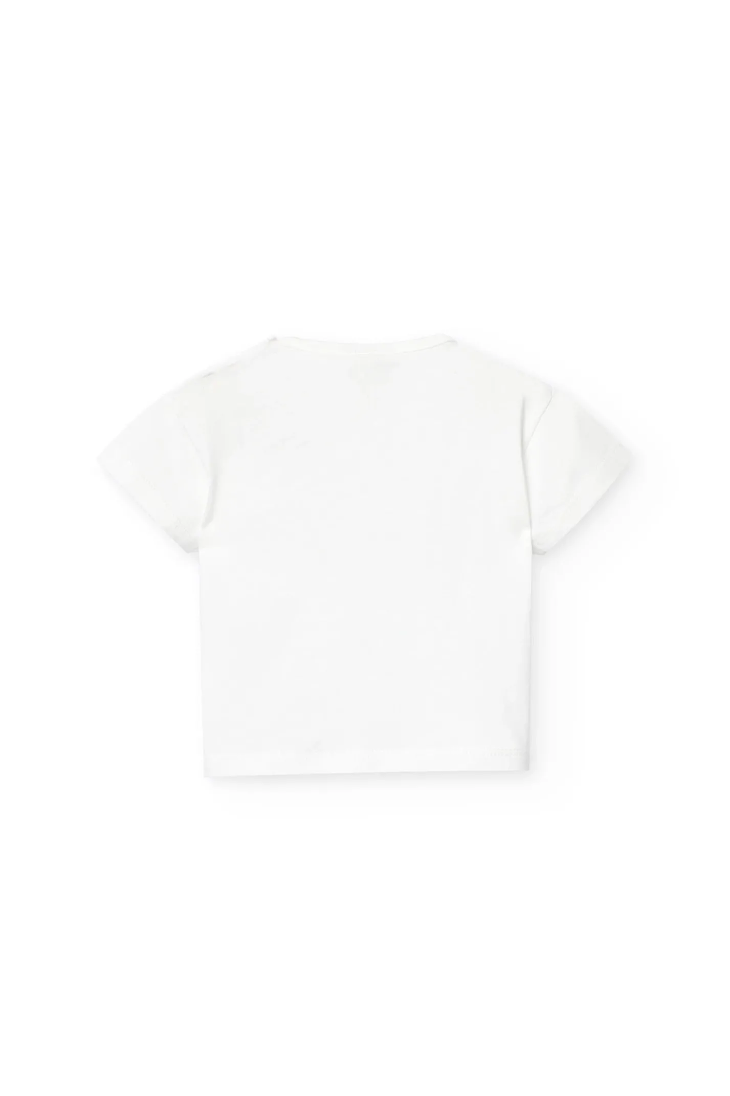 Maglietta di maglia per neonata in bianco