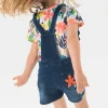 Maglietta in maglia per bambina con stampa floreale
