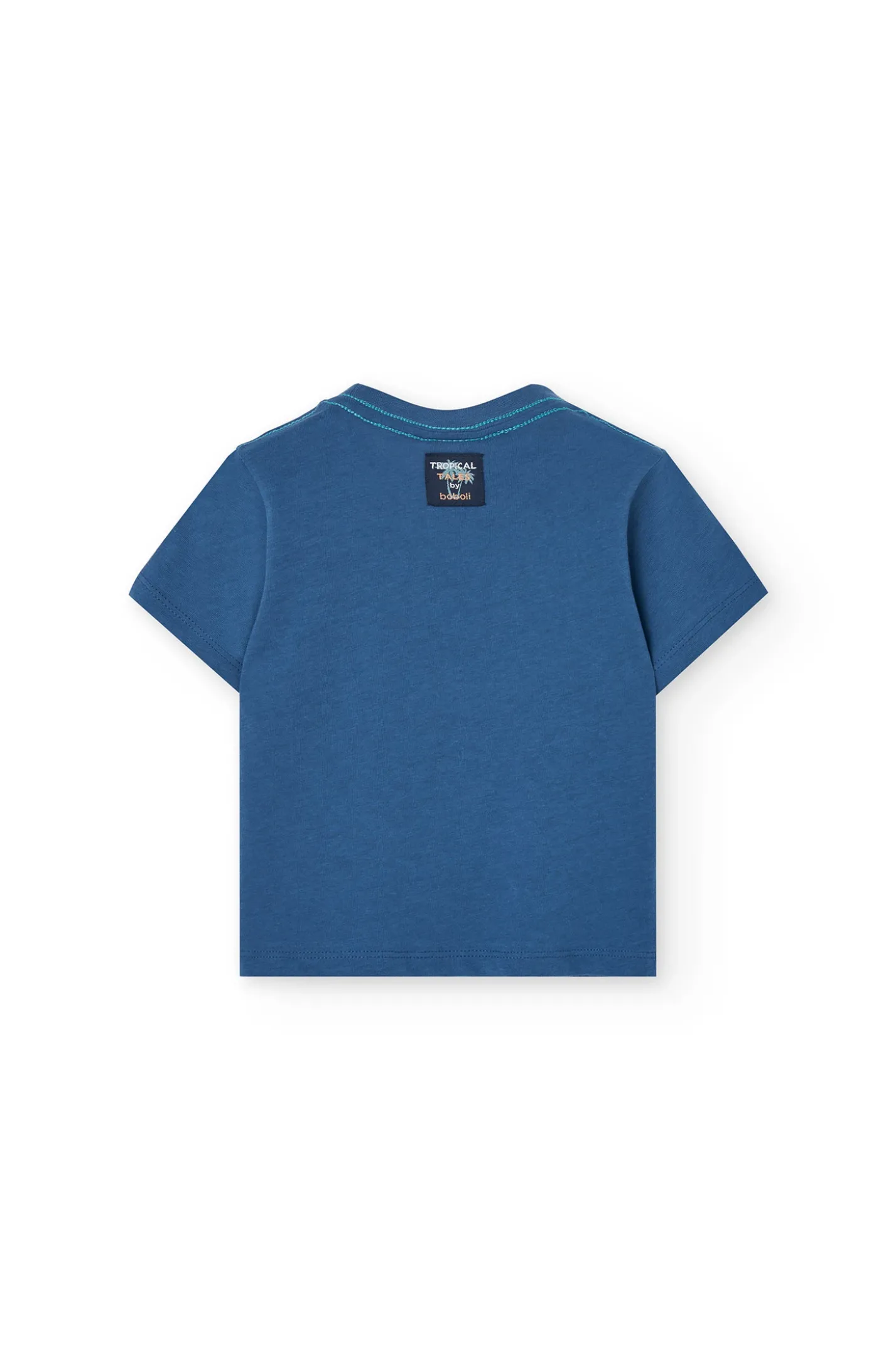Maglietta in maglia per bambino in colore blu