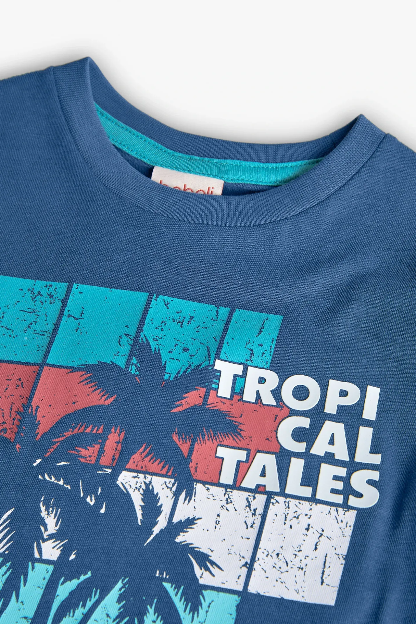 Maglietta in maglia per bambino in colore blu
