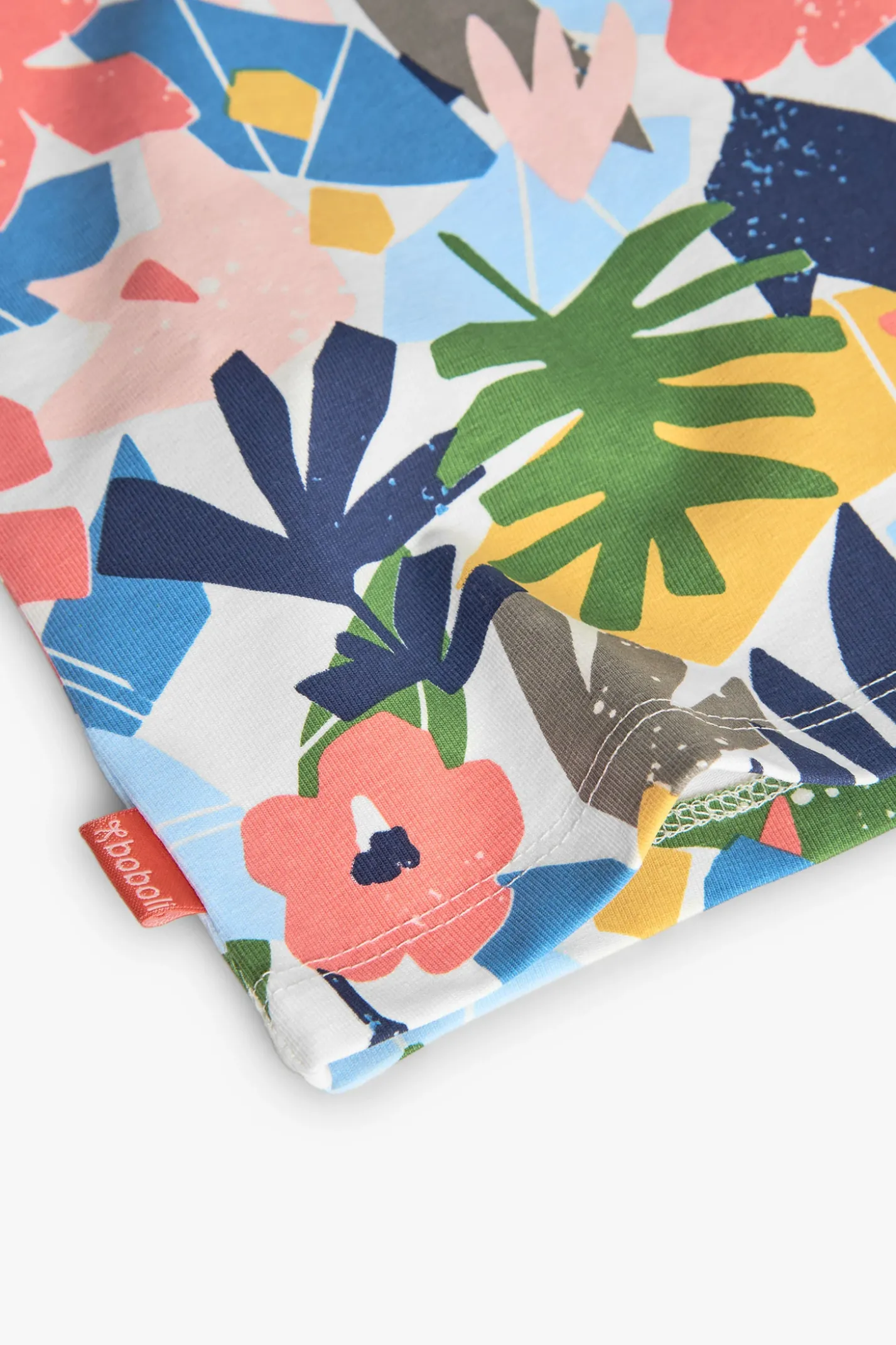 Maglietta in maglia per bambina con stampa floreale