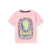 Maglietta in maglia per neonato di colore rosa