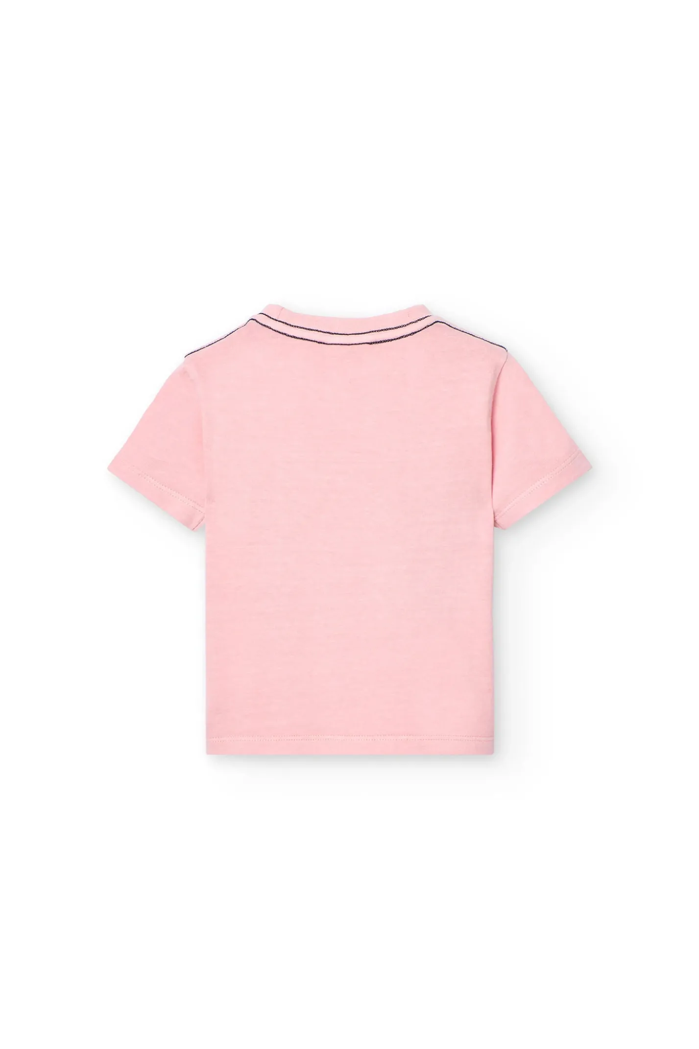 Maglietta in maglia per neonato di colore rosa