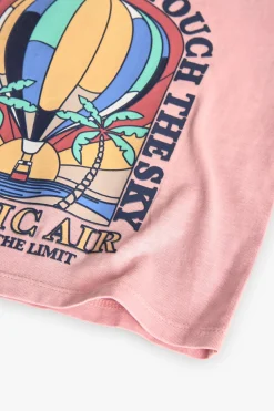 Maglietta in maglia per neonato di colore rosa