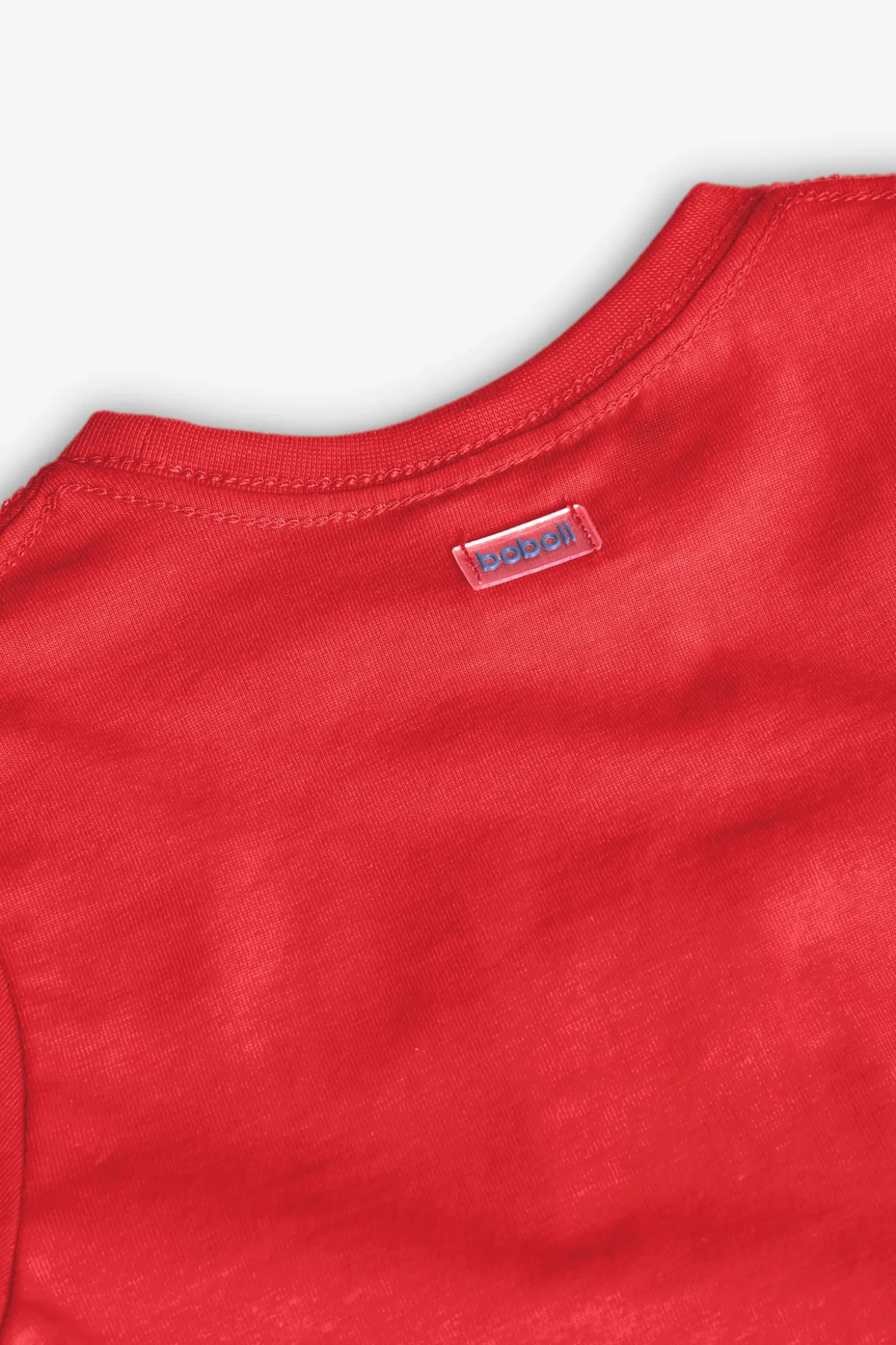 Maglietta in maglia per neonato di colore rosso