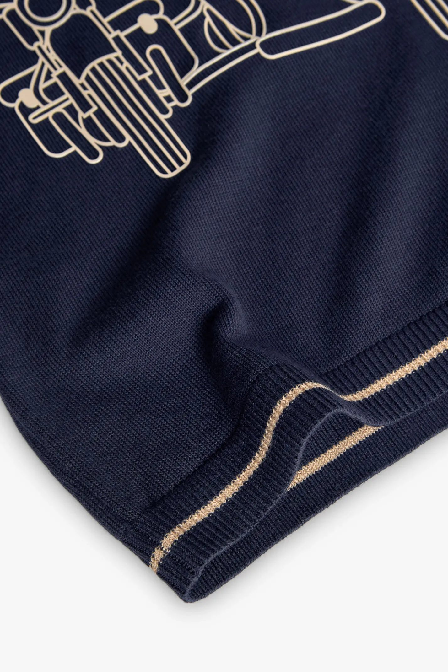 Maglione in maglia per bambino di colore blu marino