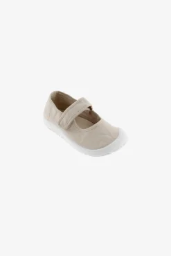 Mercedes Bosco barefoot in tela color ghiaccio