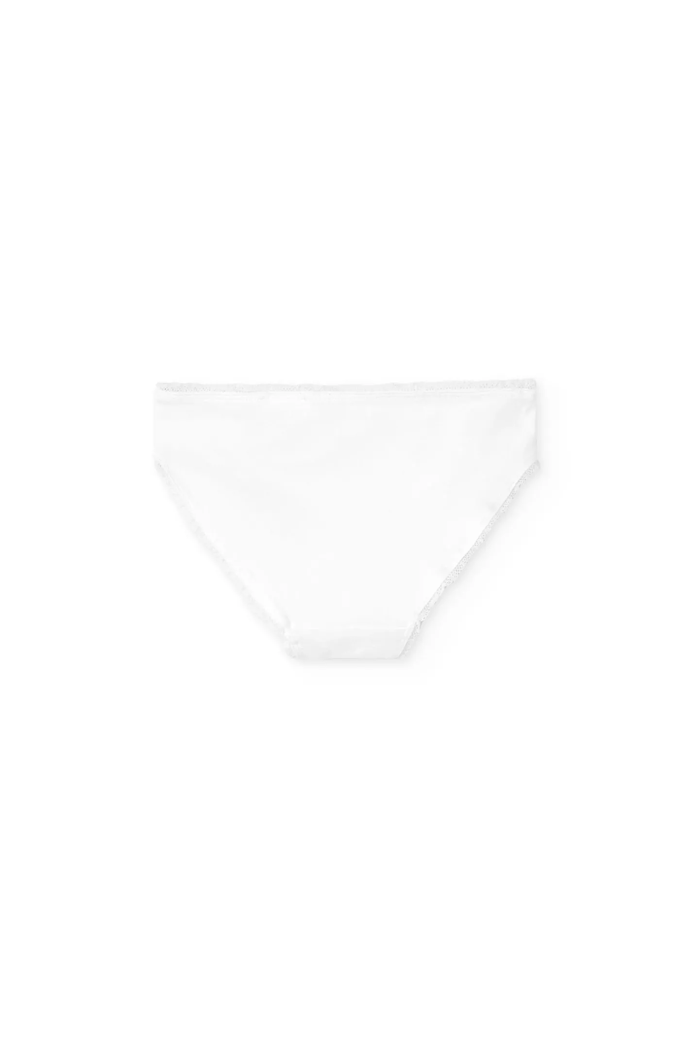 Pacco da 3 mutandine in maglia per bambina nei colori verde, rosa e bianco.