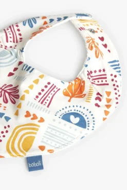 Pacco di 2 bavaglini in maglia per bebé in colori multicolore