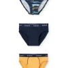 Pacco di mutande a maglia per bambino di colore giallo