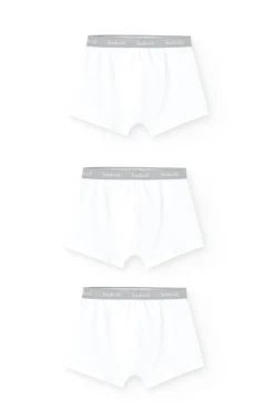 Pack da 3 boxer da ragazzo in bianco