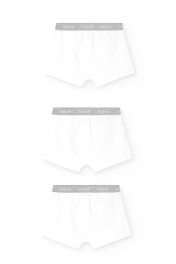 Pack da 3 boxer da ragazzo in bianco