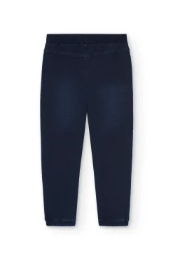 Pantalón felpa denim de niño -BCI
