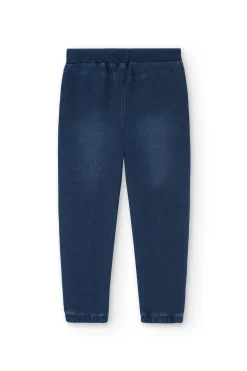 Pantalón felpa denim de niño -BCI