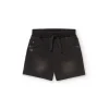 Pantalón felpa denim para bebé niño en negro