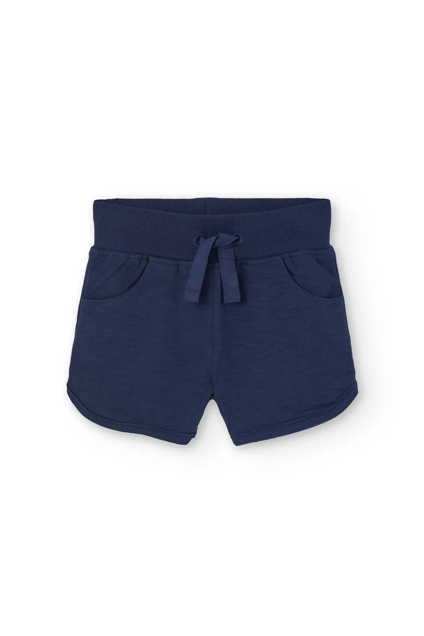 Pantaloncini in felpa per bebè in blu navy