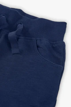 Pantaloncini in felpa per bebè in blu navy