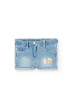 Pantaloncini in maglia per bambina in colore BLEACH