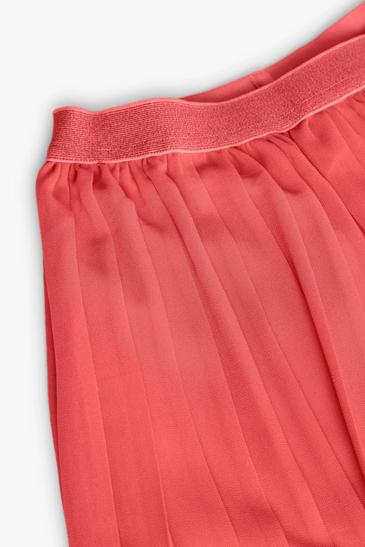 Pantalone di chiffon plissettato per bambina di colore rosso