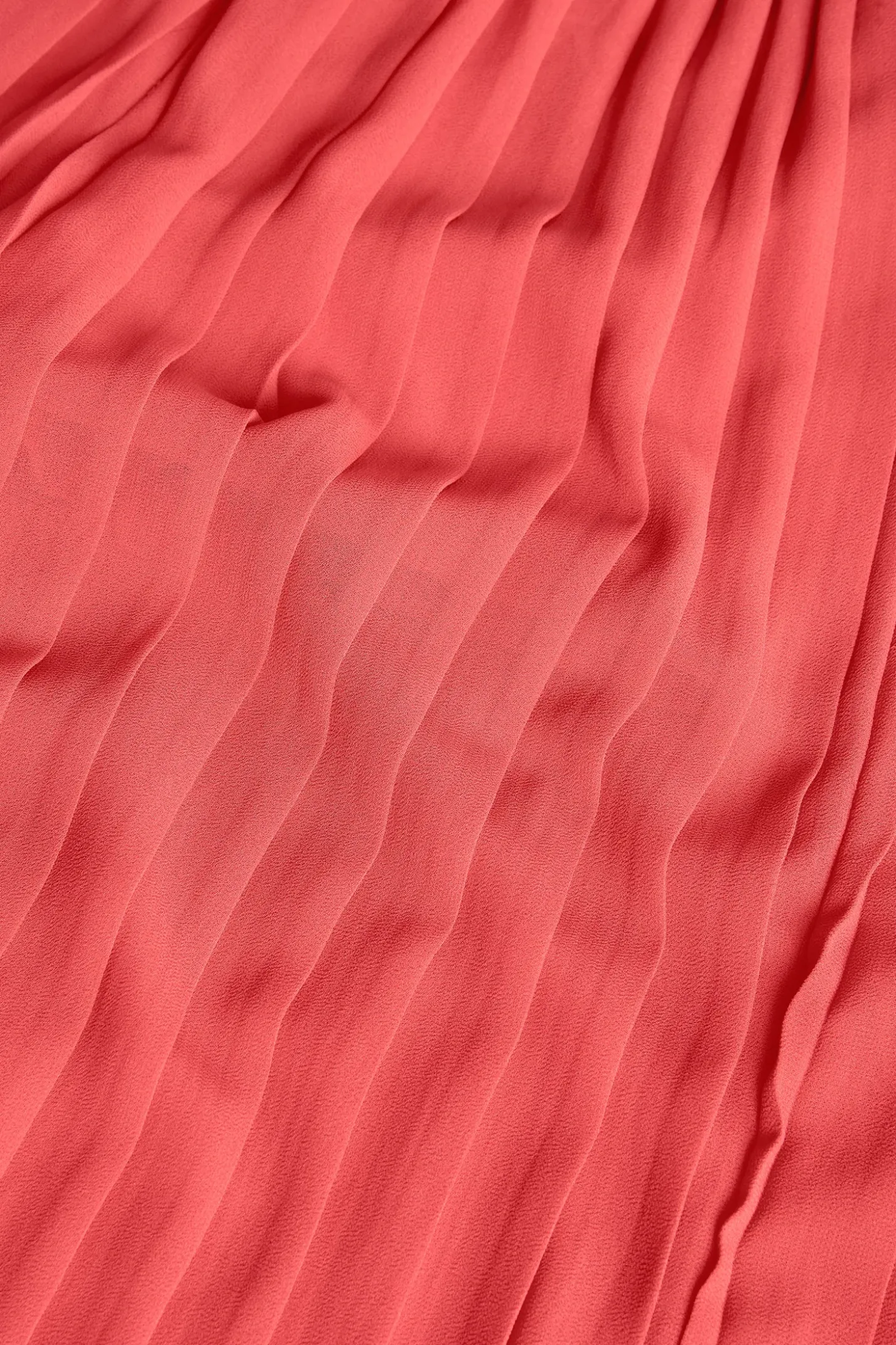 Pantalone di chiffon plissettato per bambina di colore rosso