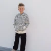 Pantalone in maglia per bambino di colore nero