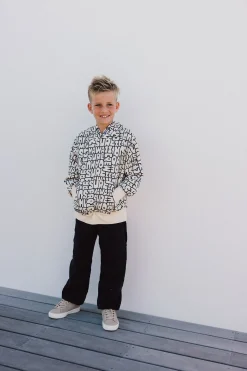 Pantalone in maglia per bambino di colore nero