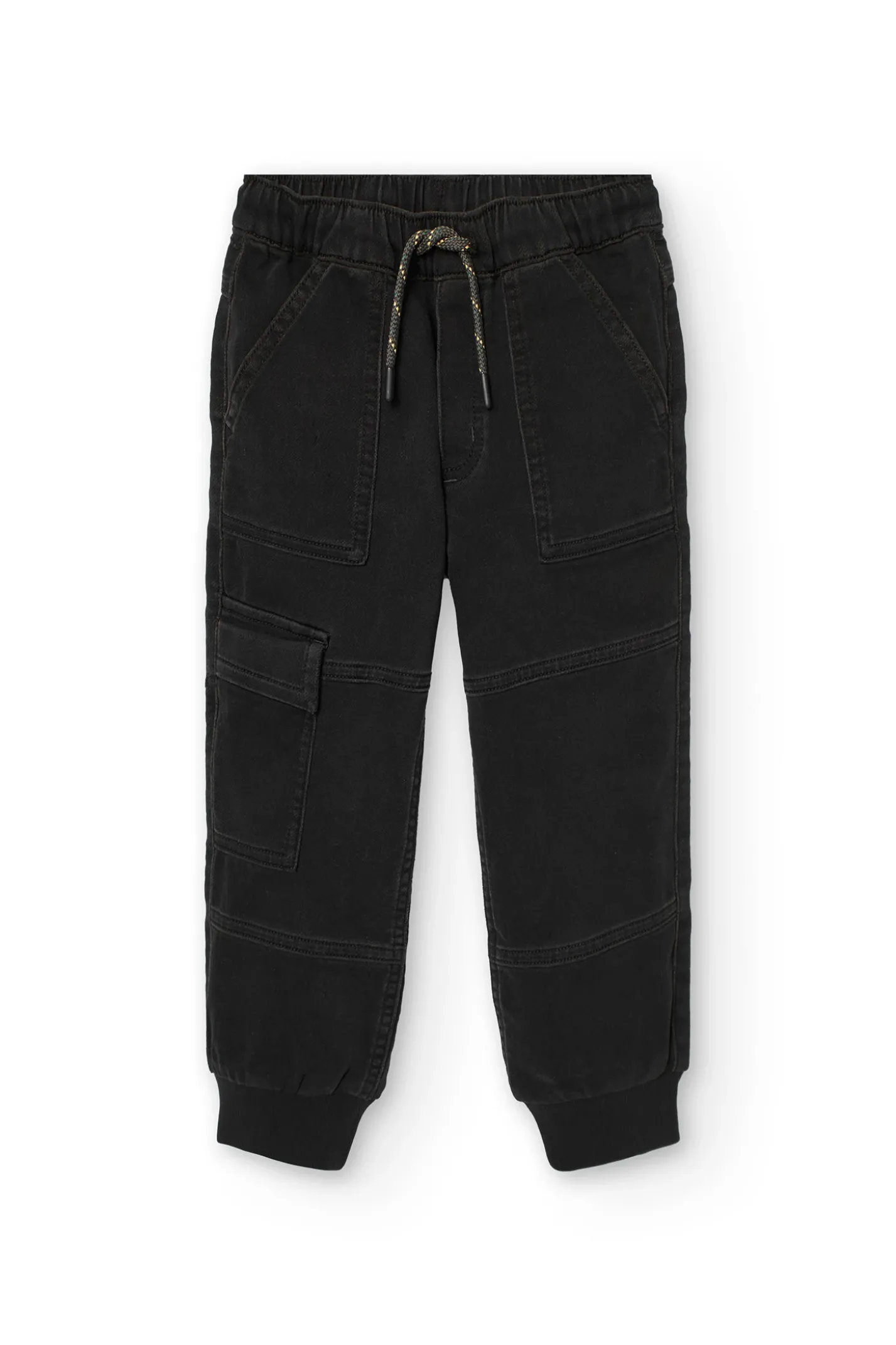 Pantalone in maglia per bambino di colore nero