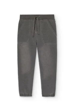 Pantaloni bambino in pile denim
