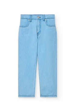 Pantaloni di denim per bambino in colore bleach