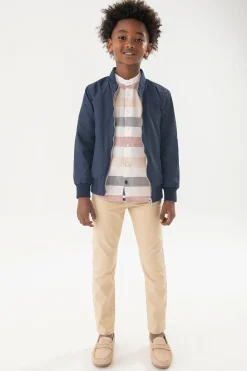 Pantaloni di raso per bambino in colore beige