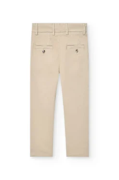 Pantaloni di raso per bambino in colore beige