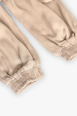 Pantaloni di twill per bambina in colore beige
