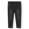 Pantaloni felpati denim per bimba