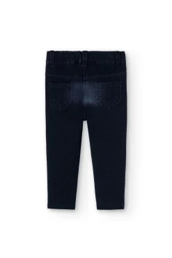 Pantaloni felpati denim per bimba