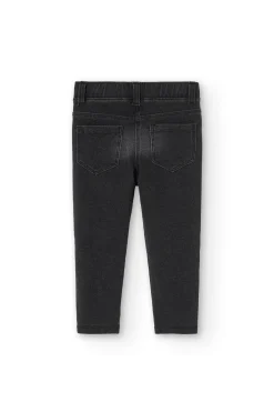Pantaloni felpati denim per bimba