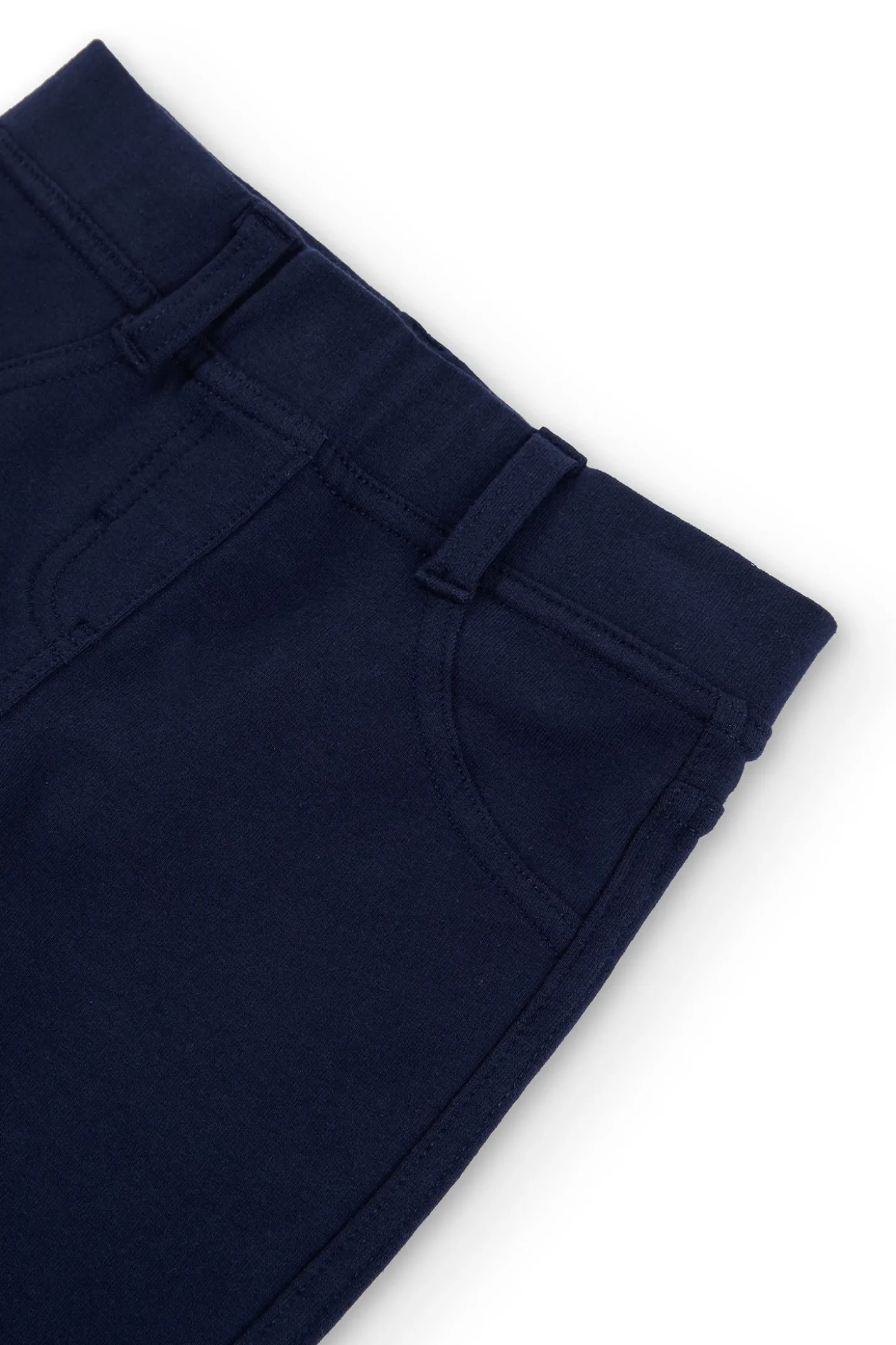 Pantaloni felpati elasticizzati