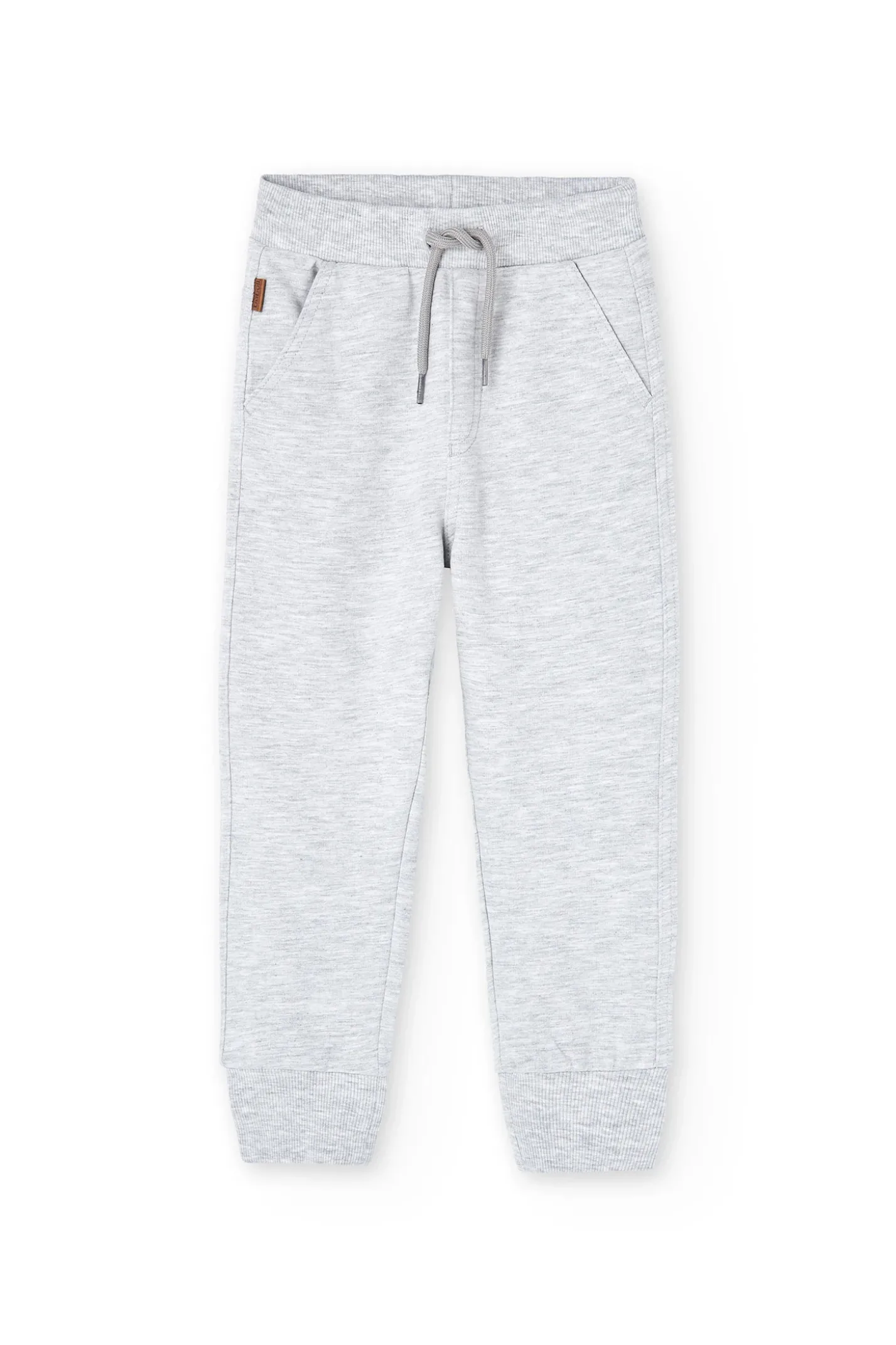Pantaloni in felpa da bambino in vigoré grigio