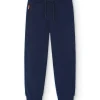Pantaloni in felpa da bambino in blu marino