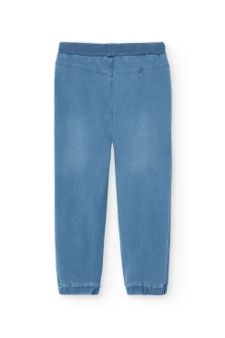 Pantaloni in felpa denim da bambino