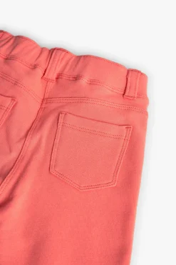 Pantaloni in felpa per bambina in colore rosso