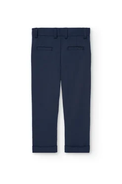 Pantaloni in maglia per bambino di colore blu navy