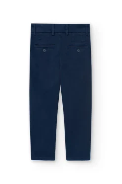 Pantaloni in raso per bambino di colore blu navy