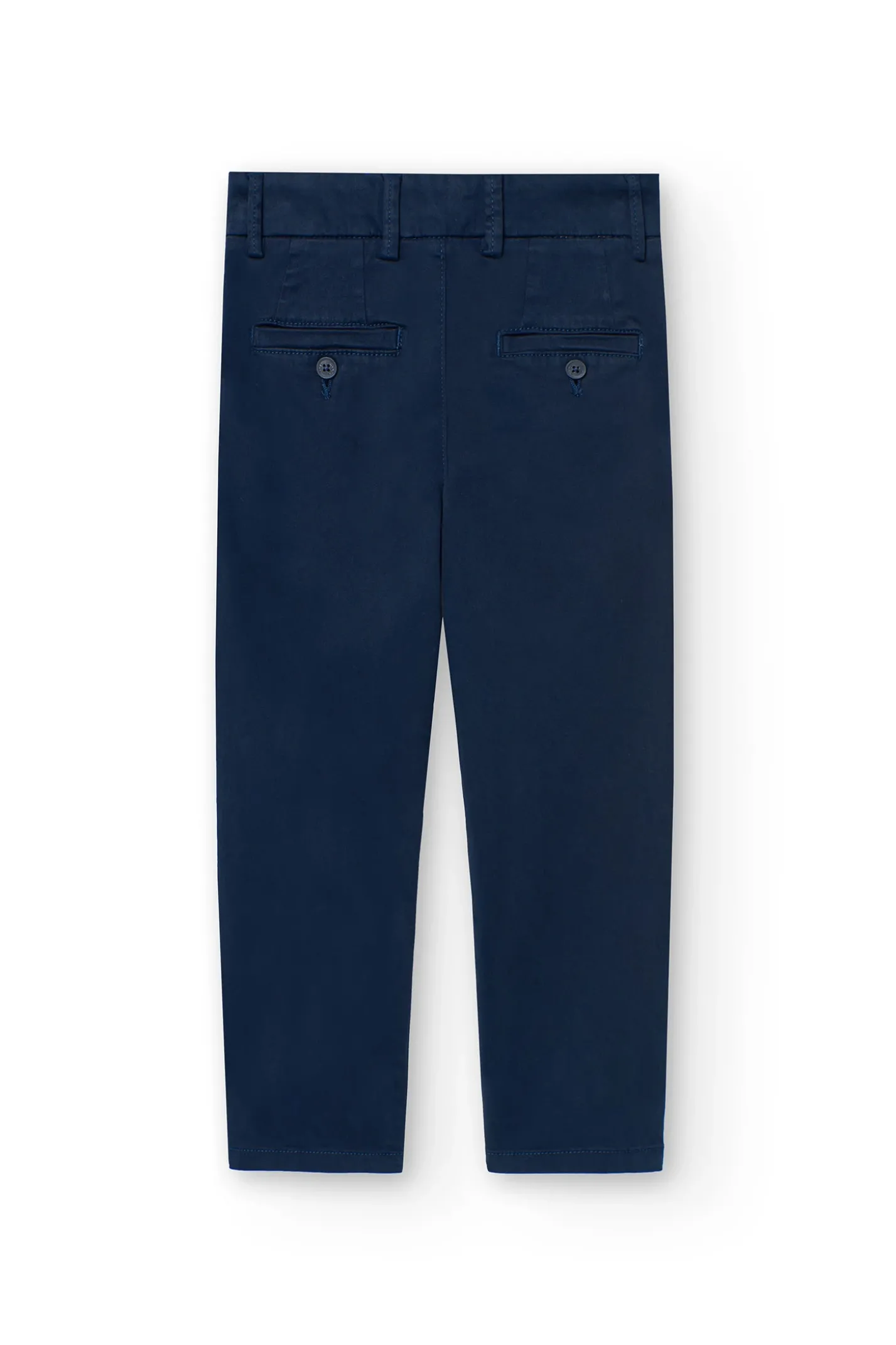 Pantaloni in raso per bambino di colore blu navy