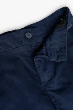 Pantaloni in raso per bambino di colore blu navy