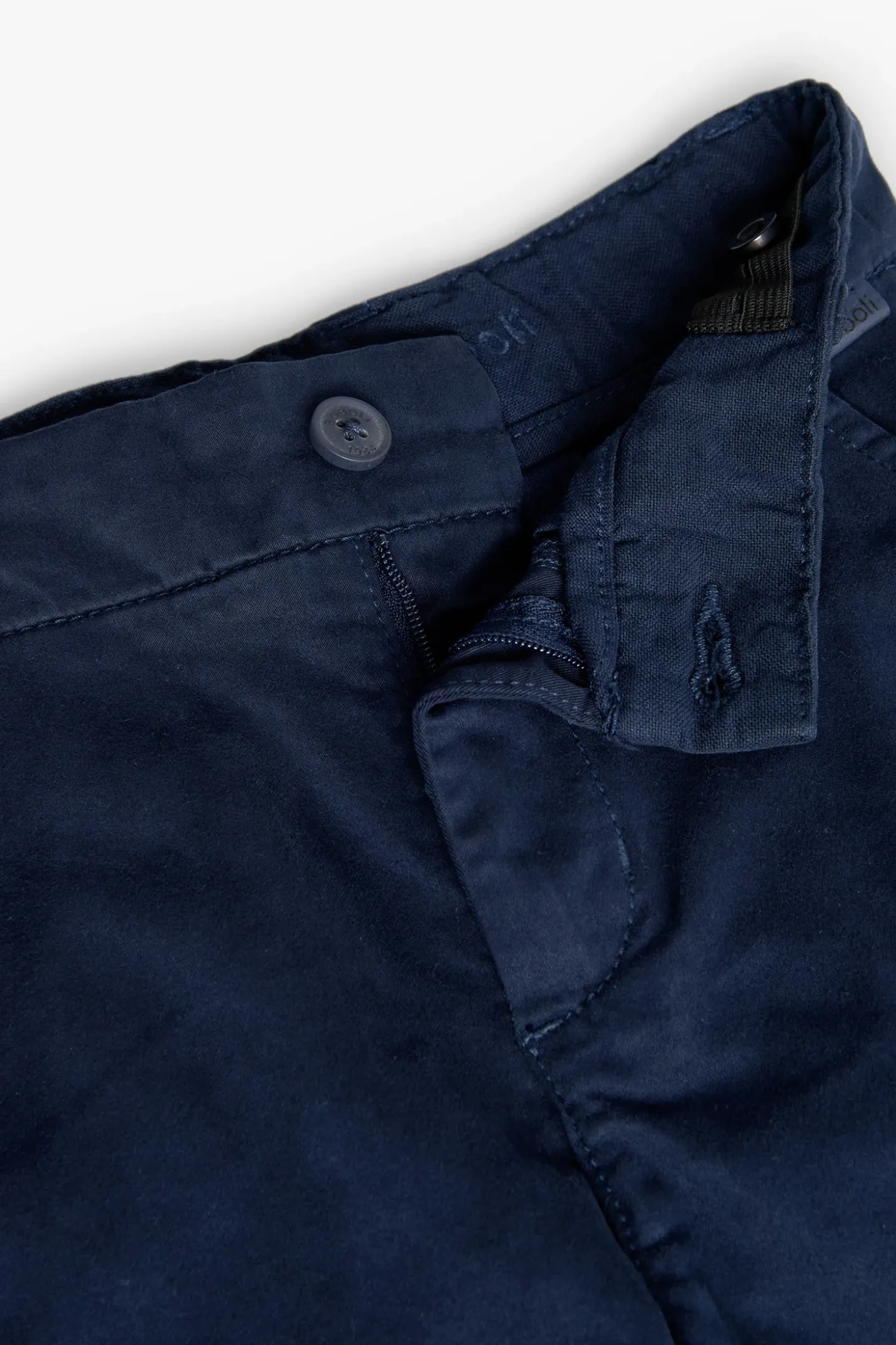 Pantaloni in raso per bambino di colore blu navy