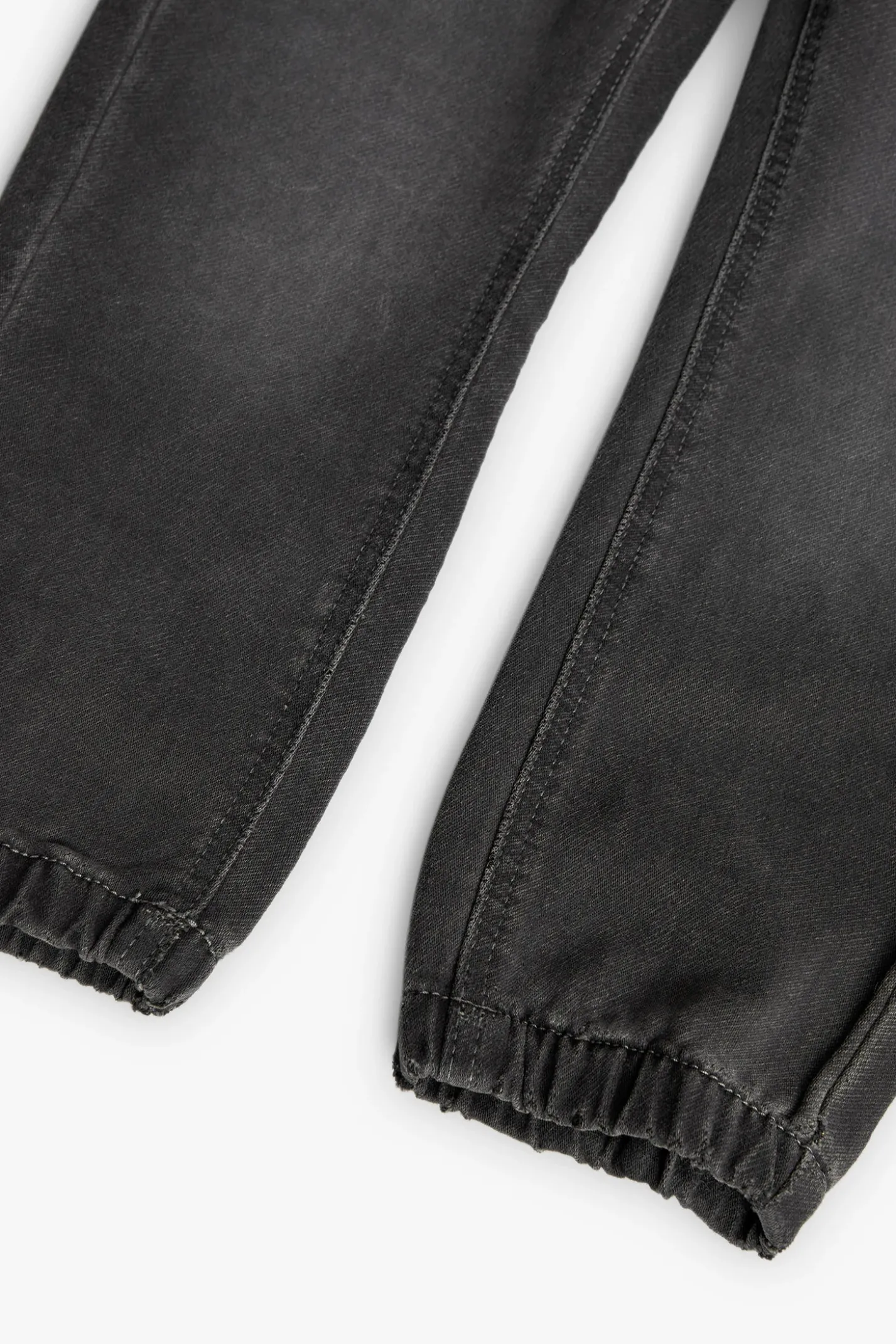 Pantaloni jogger in denim per bambino di colore grigio