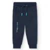 Pantaloni jogging in felpa per bambino in blu marino